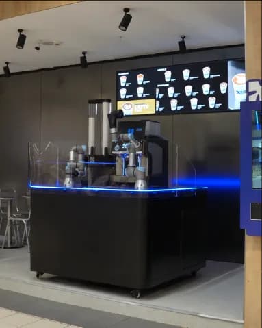 Bonheur by X Barista — self-service sipariş ekranı detaylı görünüm