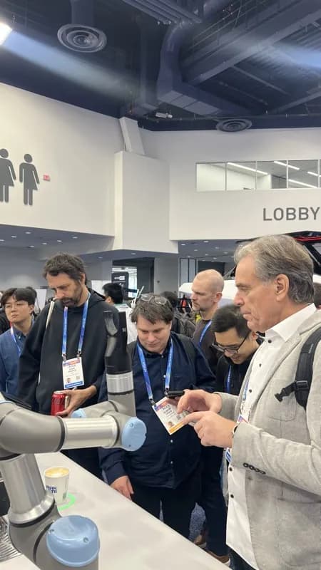 X Barista etkinlik ve festival anısı — robot barista stantı 13